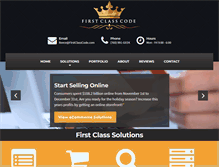 Tablet Screenshot of firstclasscode.com